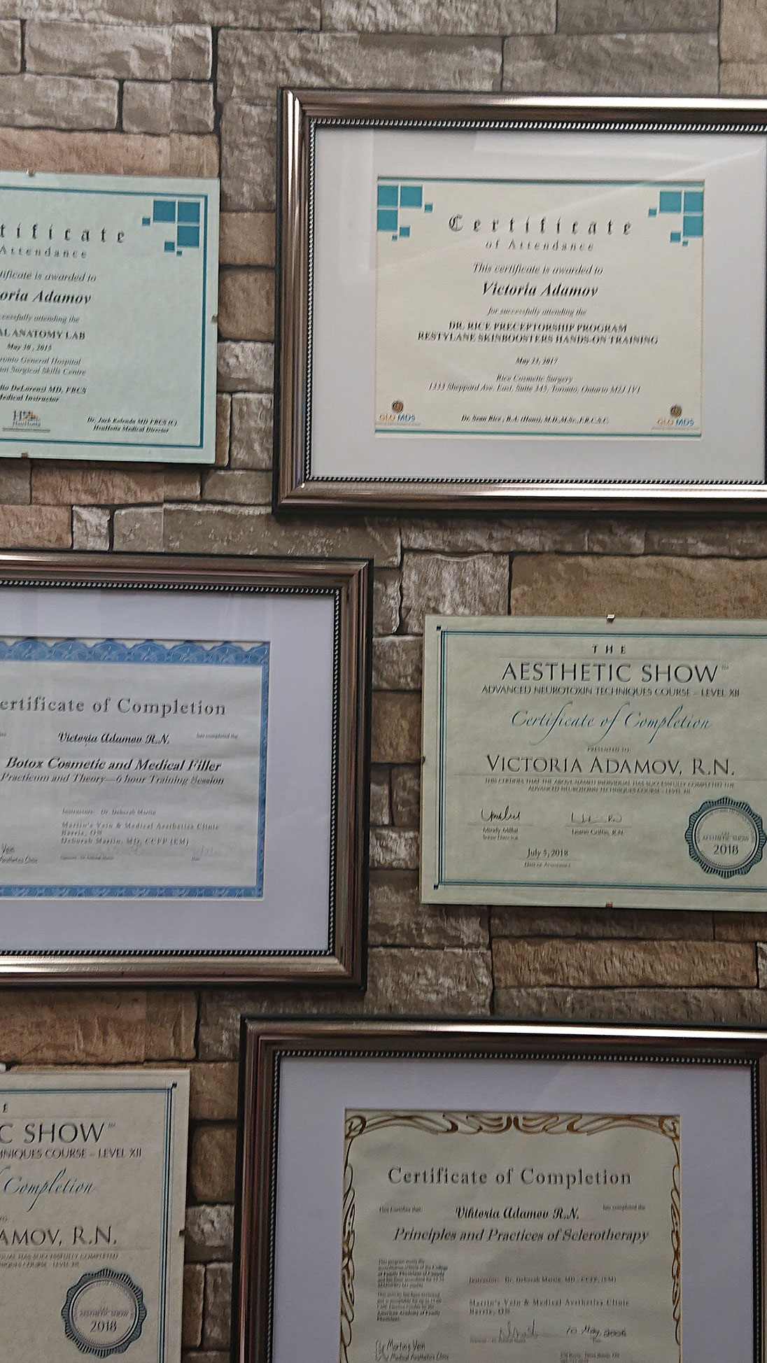 BeautyMedical Clinic Diplomas